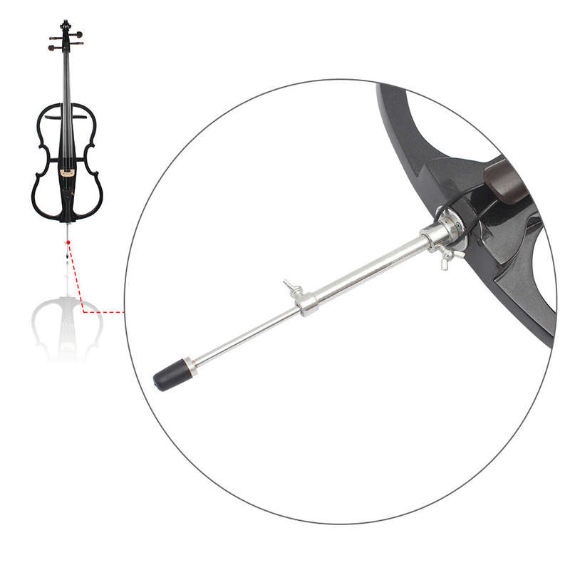 4/4 Solid Wood Electric Cello Violoncello Ebony Fittings in Style 1 with Tuner Headphone Gig