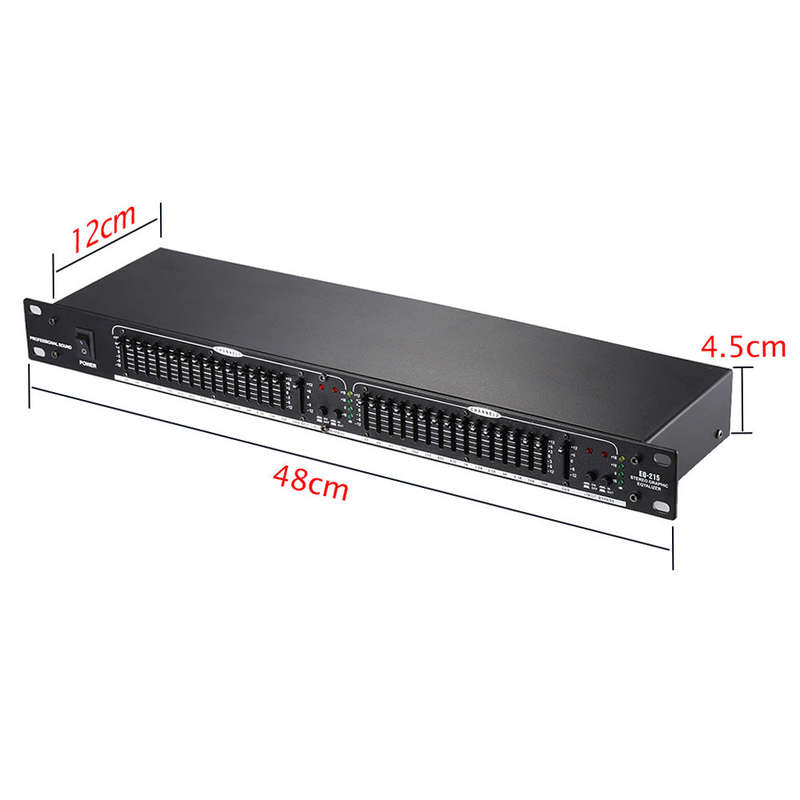 EQ-215 Dual Channel 15-Band Equalizer 1U Rack Mount