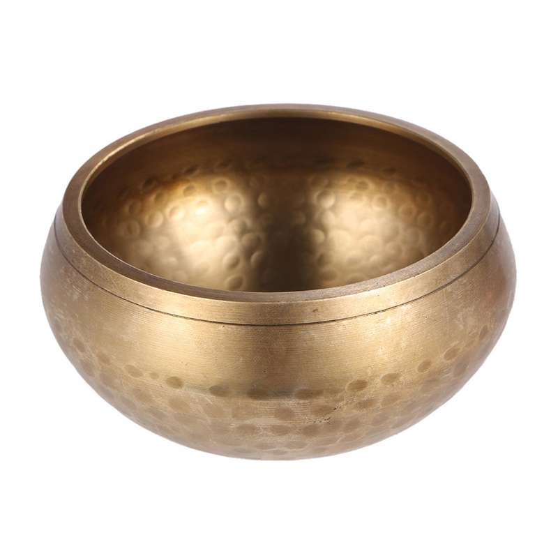 Exquisite 3 Inch Handmade Tibetan Bell Metal Singing Bowl with Striker for Buddhism Buddhist