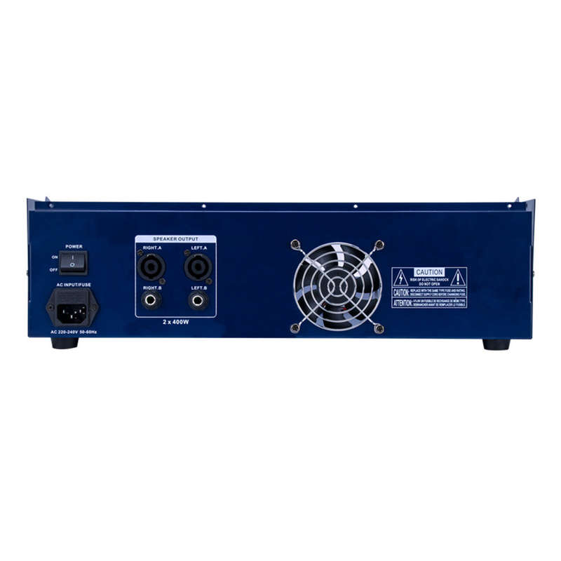 10 Channels Powered Mixer Amplifier Digital Audio Mixing Console Amp with 48V Phantom Power U