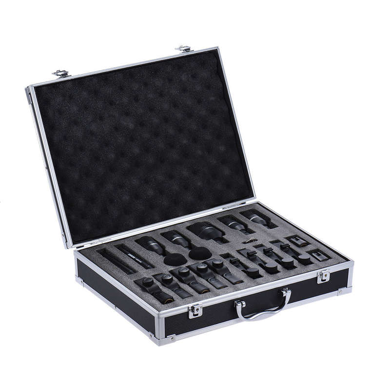 DMS-D7 Professional Musical Instruments Drum Set Wired Microphone Mic Kit with Standard Mount