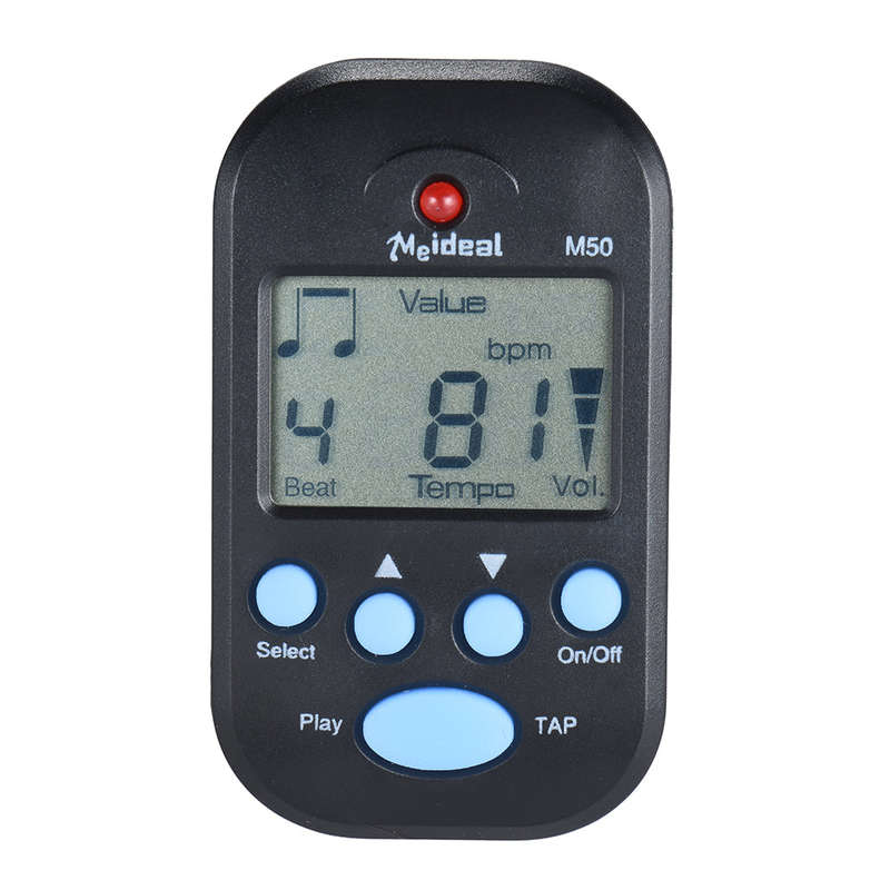 Professional Clip on Digital Beat Tempo Metronome LCD Screen Lightweight & Mini for Violin Gu