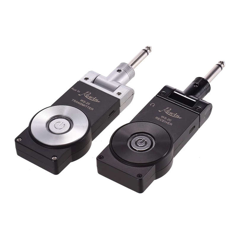 Rowin WS-20 2.4G Wireless Rechargeable Electric Guitar Transmitter Receiver Set 30 Meters Tra