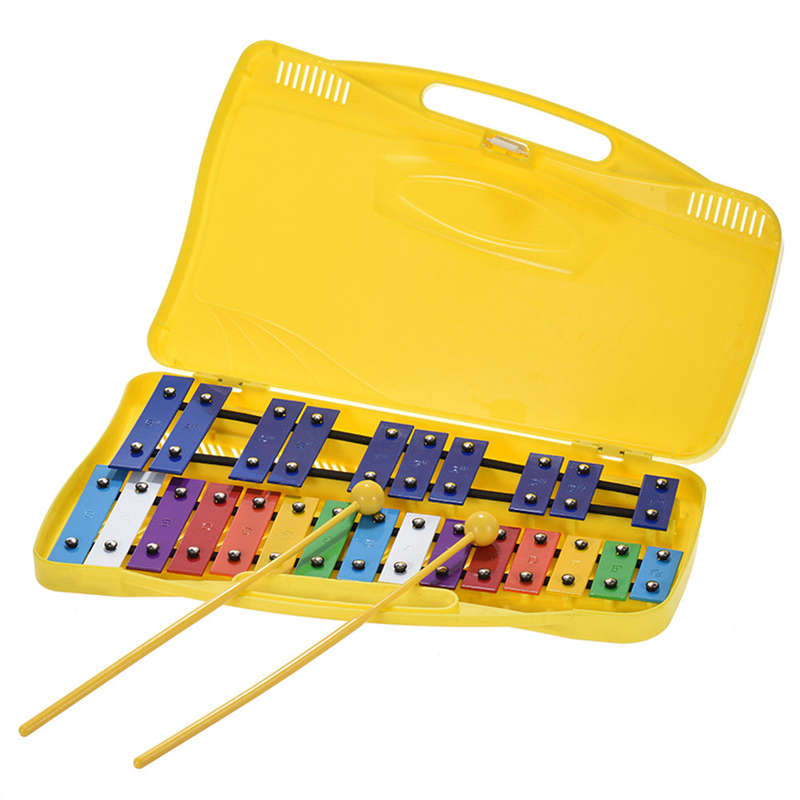 Colorful 25 Notes Glockenspiel Xylophone Percussion Rhythm Musical Educational Teaching Instr