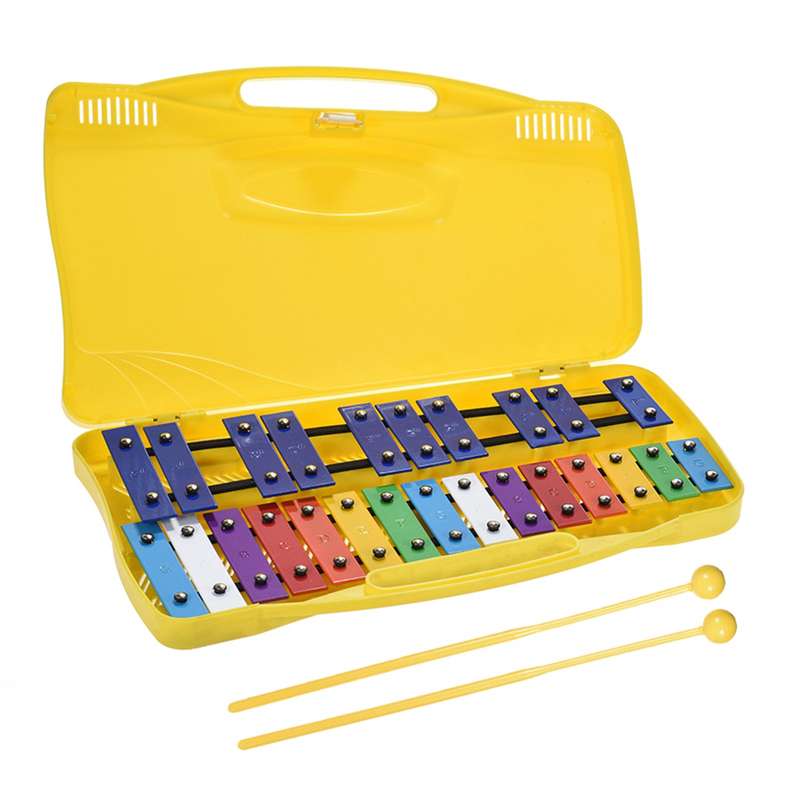 Colorful 25 Notes Glockenspiel Xylophone Percussion Rhythm Musical Educational Teaching Instr