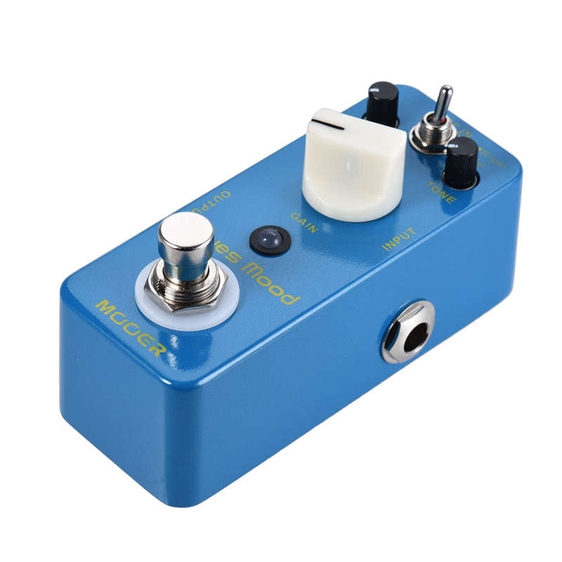 MOOER Blue Mood Blues Style Overdrive Guitar Effect Pedal 2 Modes(Bright/Fat) True Bypass Ful
