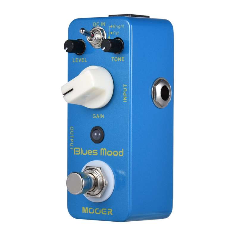 MOOER Blue Mood Blues Style Overdrive Guitar Effect Pedal 2 Modes(Bright/Fat) True Bypass Ful