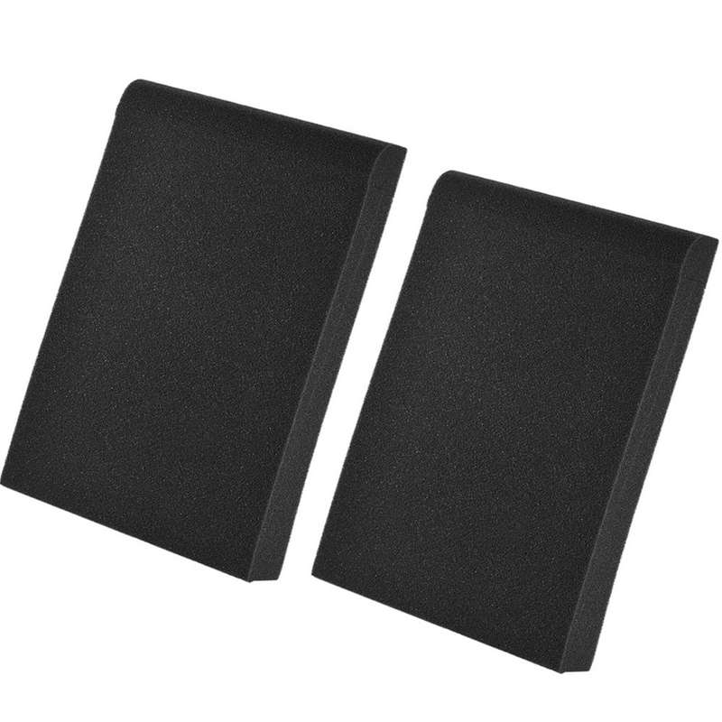 2 Pack Studio Monitor Speaker Isolation Acoustic Foam Pads Max. 9.6'' * 7.7'' Usable Area