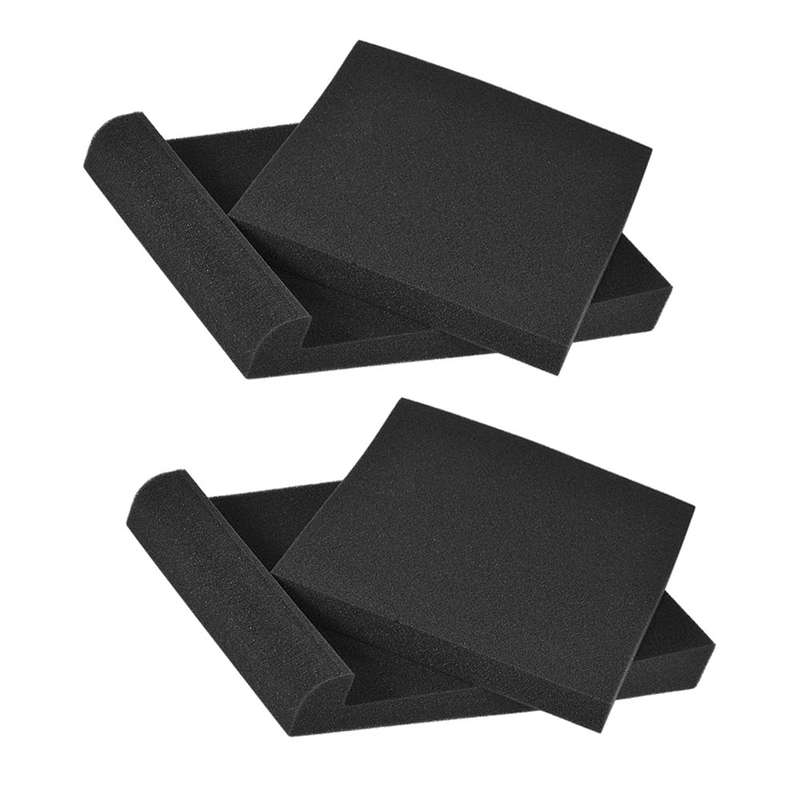 2 Pack Studio Monitor Speaker Isolation Acoustic Foam Pads Max. 9.6'' * 7.7'' Usable Area