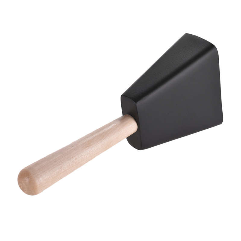 Professional Metal Cowbell with Wooden Handle Mallet Percussion Instrument