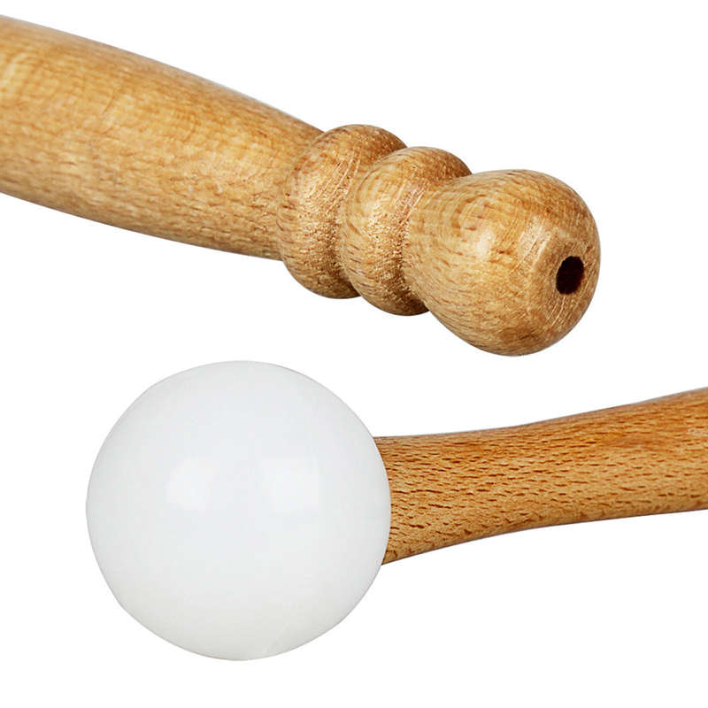Rubber Mallet Stick Beater for Crystal Singing Bowl Wooden Handle Professional Sound Bowl Str