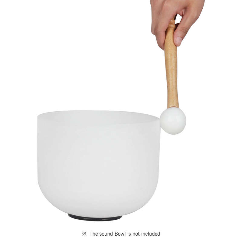 Rubber Mallet Stick Beater for Crystal Singing Bowl Wooden Handle Professional Sound Bowl Str