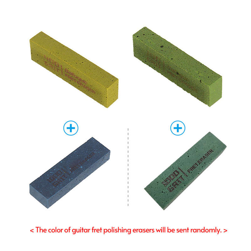 Guitar Fret Polishing Erasers Abraisive Rubber blocks for Polishing Fret Wire 180 Grit & 400