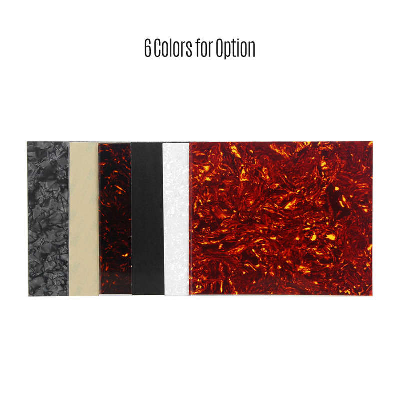 Blank Pickguard Sheet Material Scratch Plate for Acoustic Guitars DIY Custom Celluloid Dark B