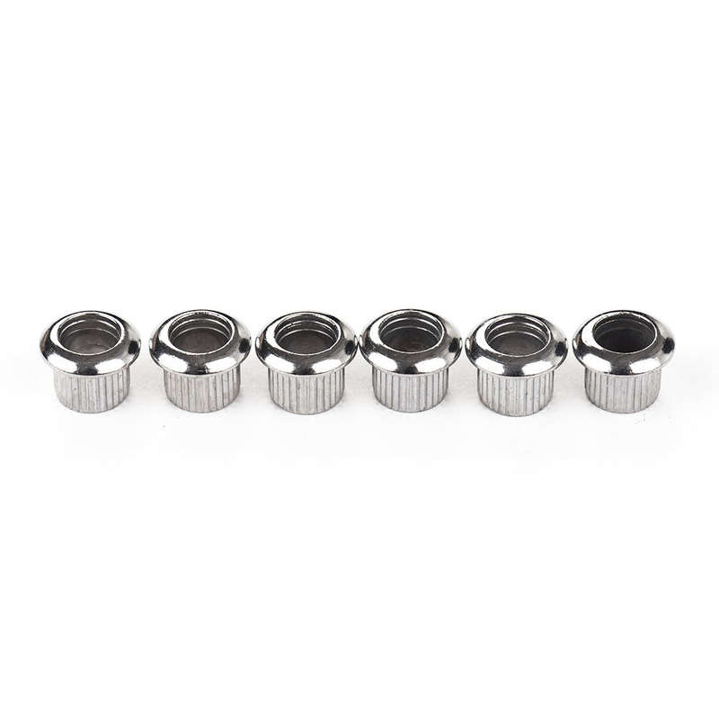 6 In-Line Semi-Closed Guitar Locking Tuners Tuning Pegs Machines Heads Set for ST Tele Electr