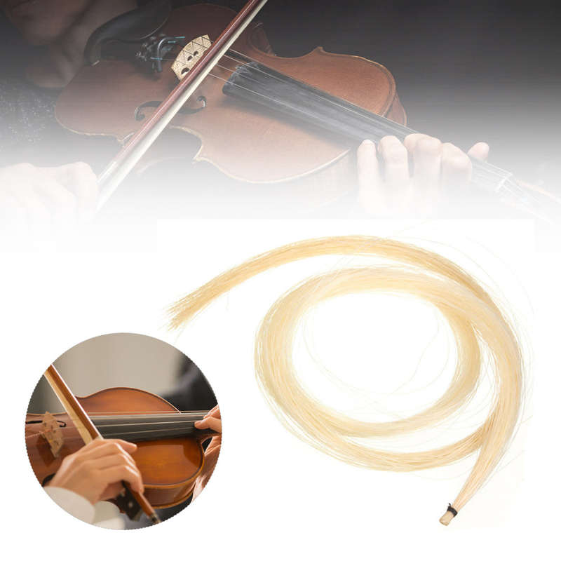 Professional Violin Bow Hair Made of Horsetail Suitable for Viola Cello and Bass Bows