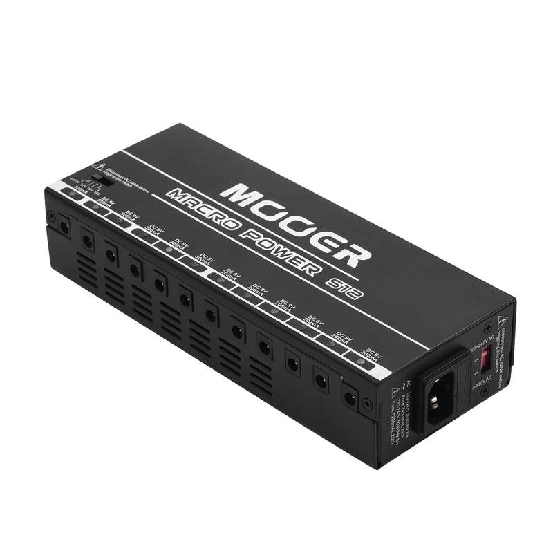 MOOER MACRO POWER S12 Professional Guitar Effect Power Supply Station Distributor 12 Isolated