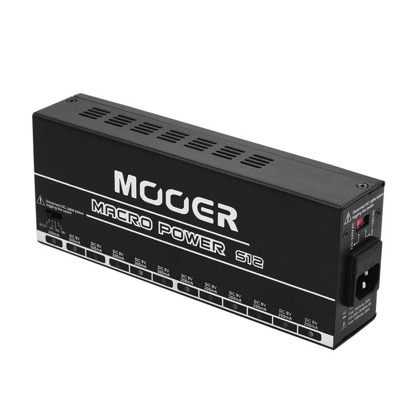 MOOER MACRO POWER S12 Professional Guitar Effect Power Supply Station Distributor 12 Isolated