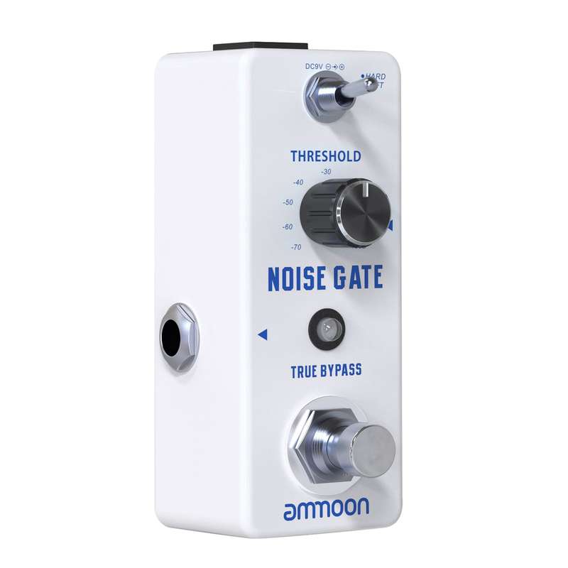 ammoon NOISE GATE Noise Reduction Guitar Effect Pedal 2 Modes(Hard/Soft) Full Metal Shell Tru
