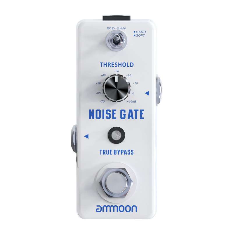 ammoon NOISE GATE Noise Reduction Guitar Effect Pedal 2 Modes(Hard/Soft) Full Metal Shell Tru
