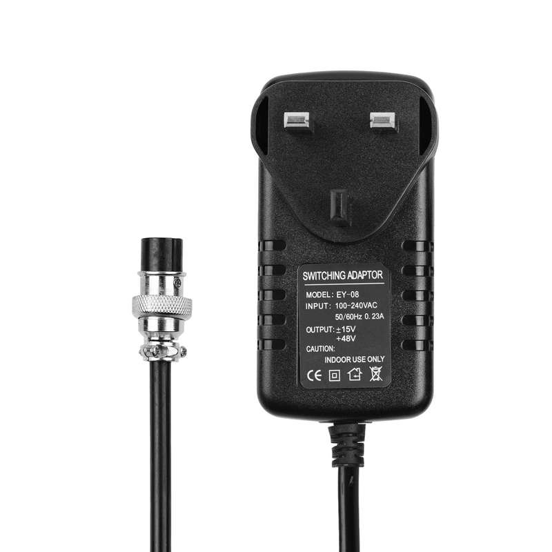 Mixing Console Mixer Power Supply AC Adapter 15V 230mA Universal 4-Pin Round Connector for 16