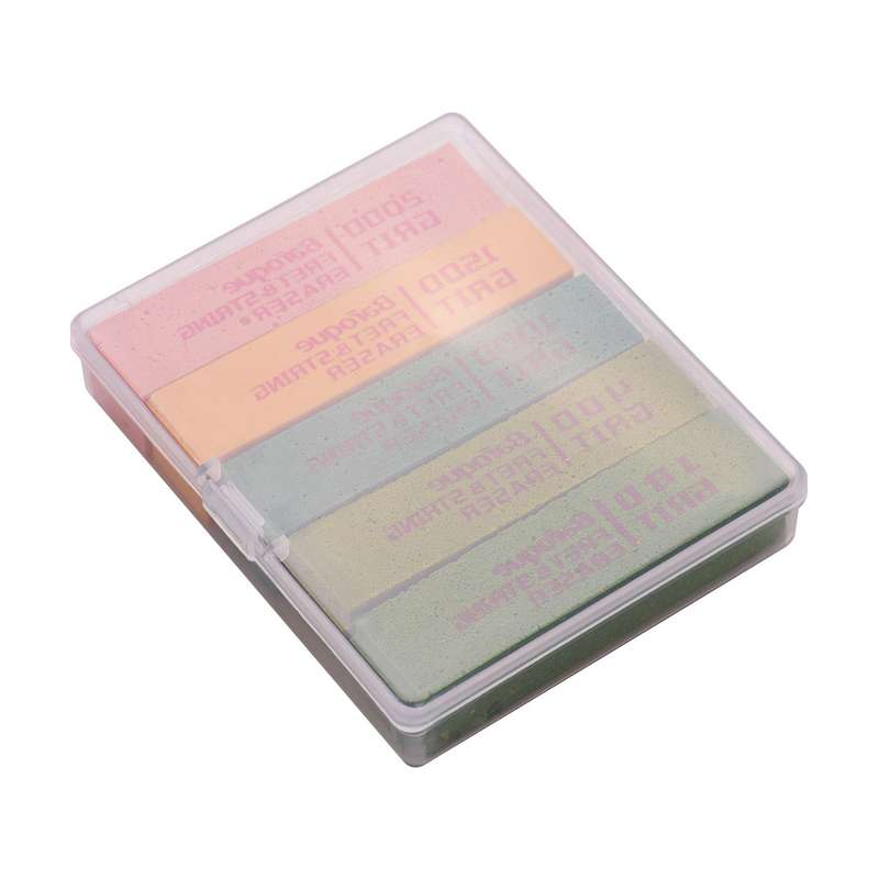 Guitar Fret Polishing Erasers Abraisive Rubber Blocks with 180 Grit & 400 Grit & 1000 Grit &
