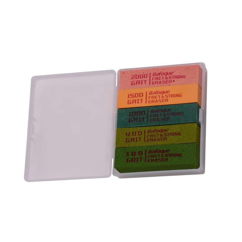 Guitar Fret Polishing Erasers Abraisive Rubber Blocks with 180 Grit & 400 Grit & 1000 Grit &