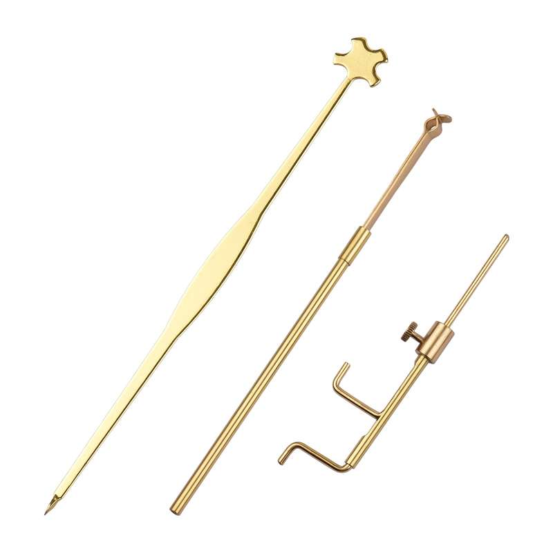 Violin Sound Post Tools Luthier Adjusting Tools Kit Including Gauge Measurer / Retriever Clip