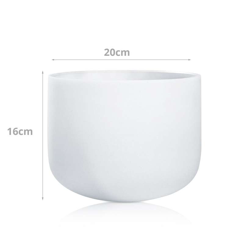 8 Inches B Note Crystal Singing Sound Bowl Set for Meditation Healing Therapy Relaxation Yoga