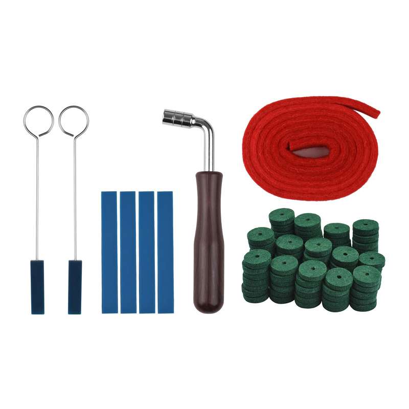 Piano Tuning Tools Professional Piano Tuning Hammer Wrench Lever Tool Kit with Strip Rubber M