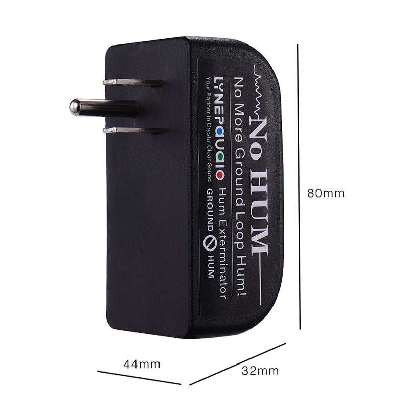 LYNEPAUAIO Buzz Eliminator AC Ground Loop Noise Eliminator Plug-In AC Buzz Killer Hum Elimina