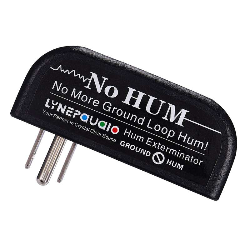 LYNEPAUAIO Buzz Eliminator AC Ground Loop Noise Eliminator Plug-In AC Buzz Killer Hum Elimina