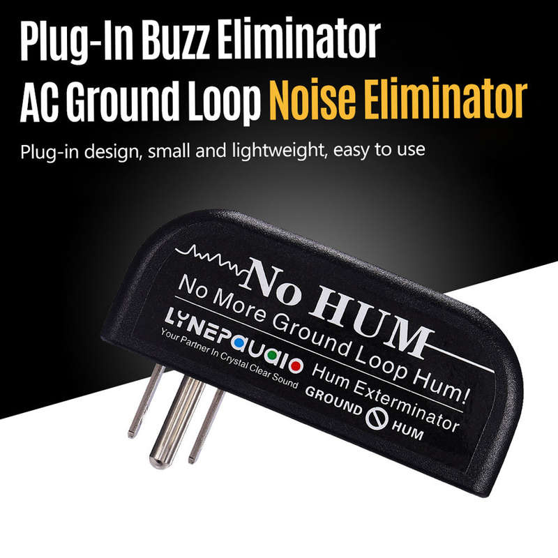 LYNEPAUAIO Buzz Eliminator AC Ground Loop Noise Eliminator Plug-In AC Buzz Killer Hum Elimina