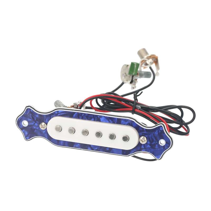Electric Guitar Pickup Ready-to-Install Guitar Pickup Set with 6.35mm Jack Volume Tone Adjust