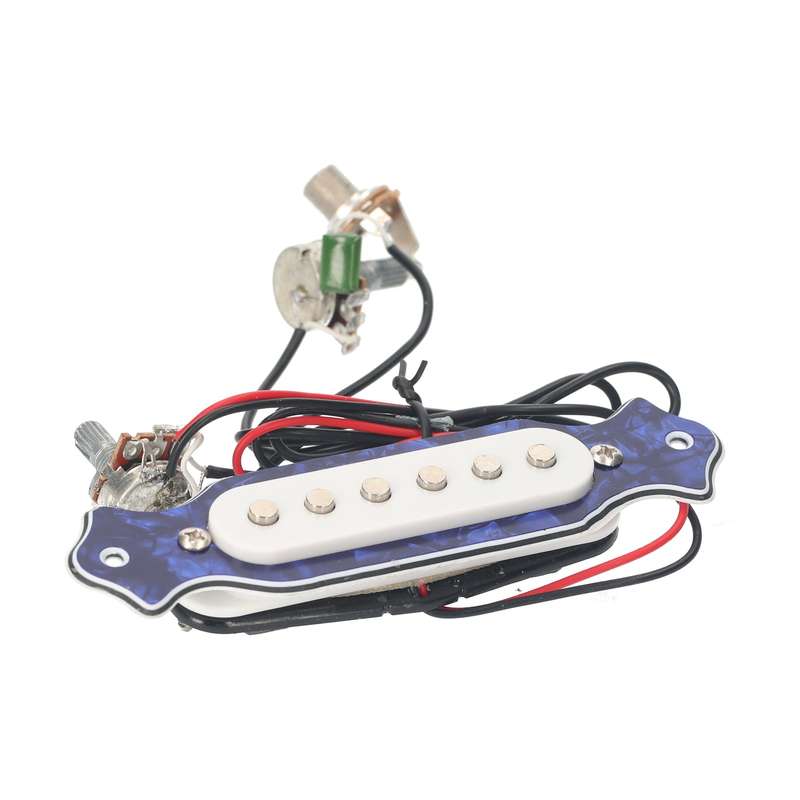 Electric Guitar Pickup Ready-to-Install Guitar Pickup Set with 6.35mm Jack Volume Tone Adjust