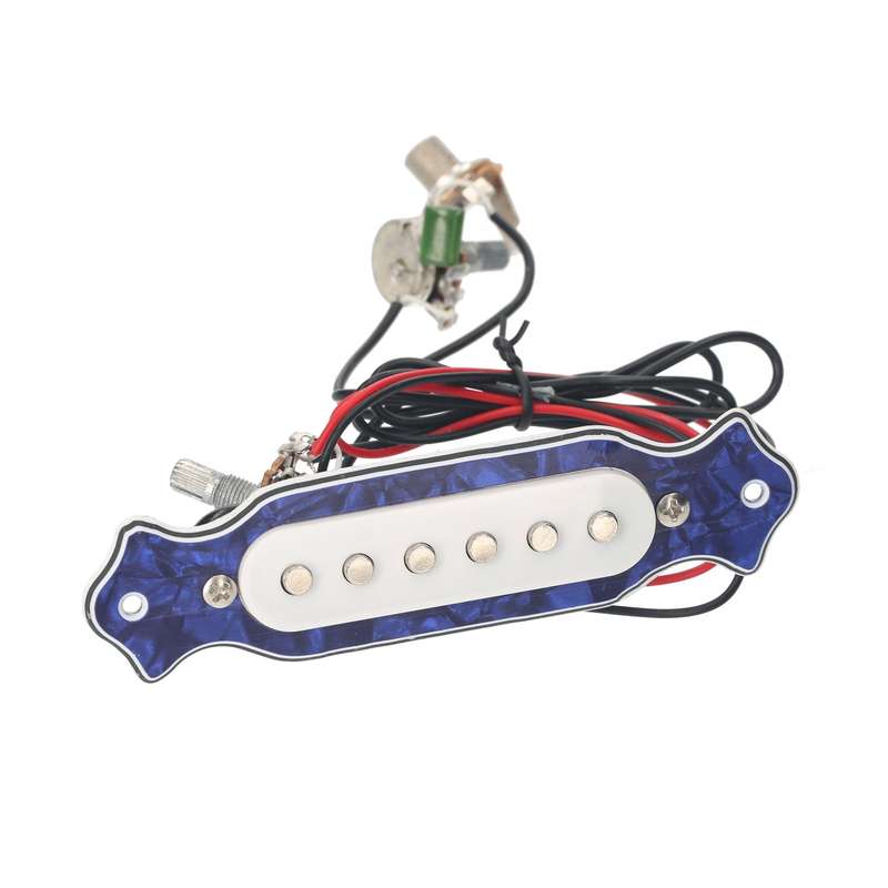 Electric Guitar Pickup Ready-to-Install Guitar Pickup Set with 6.35mm Jack Volume Tone Adjust