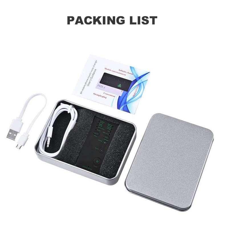 Mini Portable Sound Effects Machine Voice Changer Device Audio Card Sound Card Sound Changer