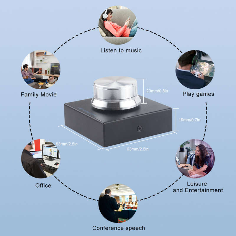 USB Volume Controller PC Computer Speaker Audio Volume Control Knob One Key Mute Plug and Pla