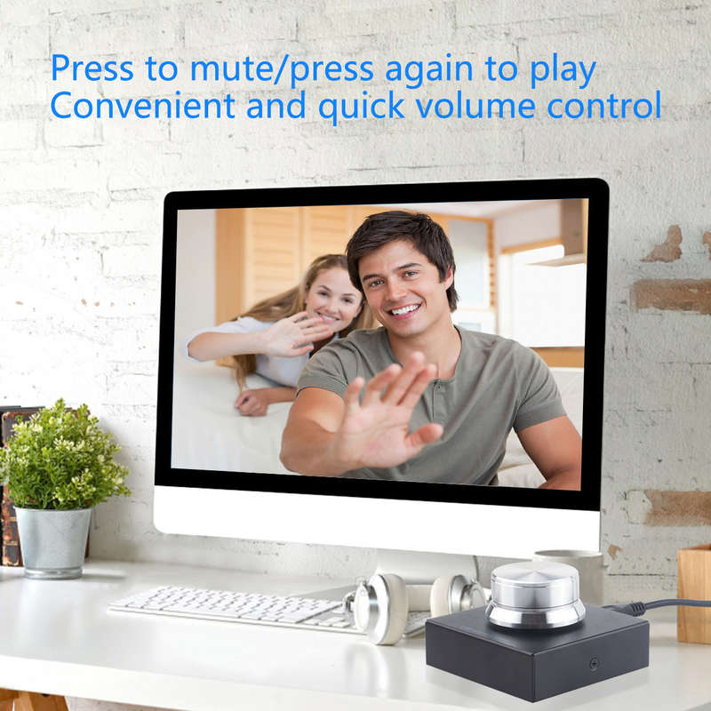 USB Volume Controller PC Computer Speaker Audio Volume Control Knob One Key Mute Plug and Pla
