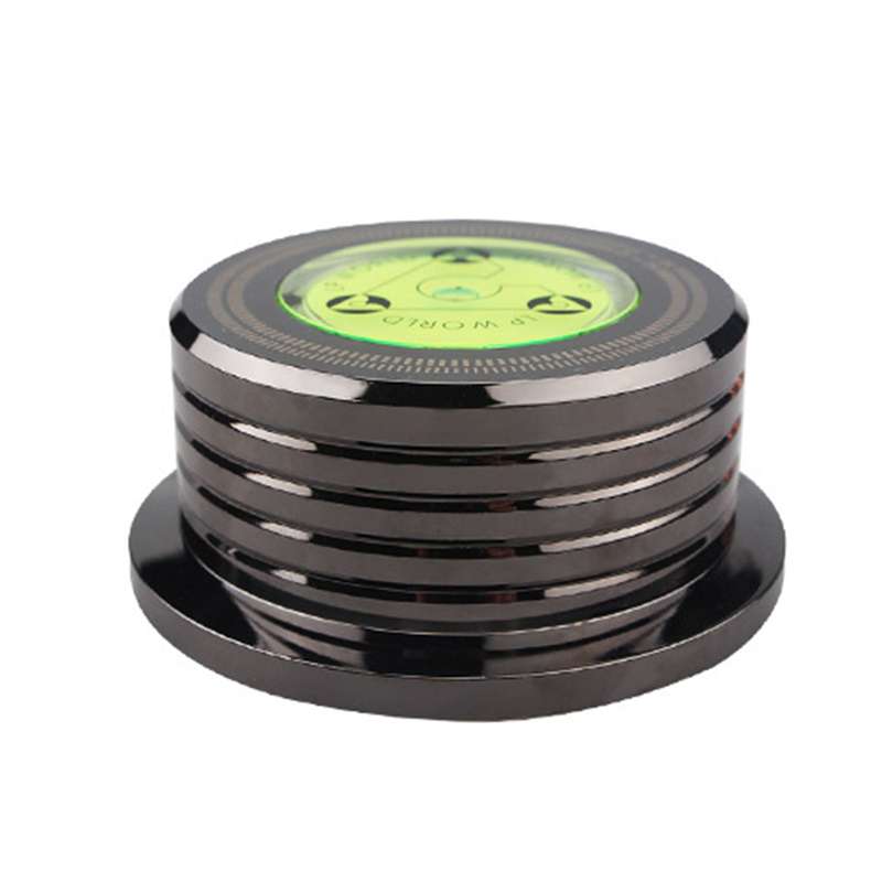 Record Weight Stabilizer 50Hz Bubble Level Speed Detection Turntable LP Disc Stabilizer Clamp