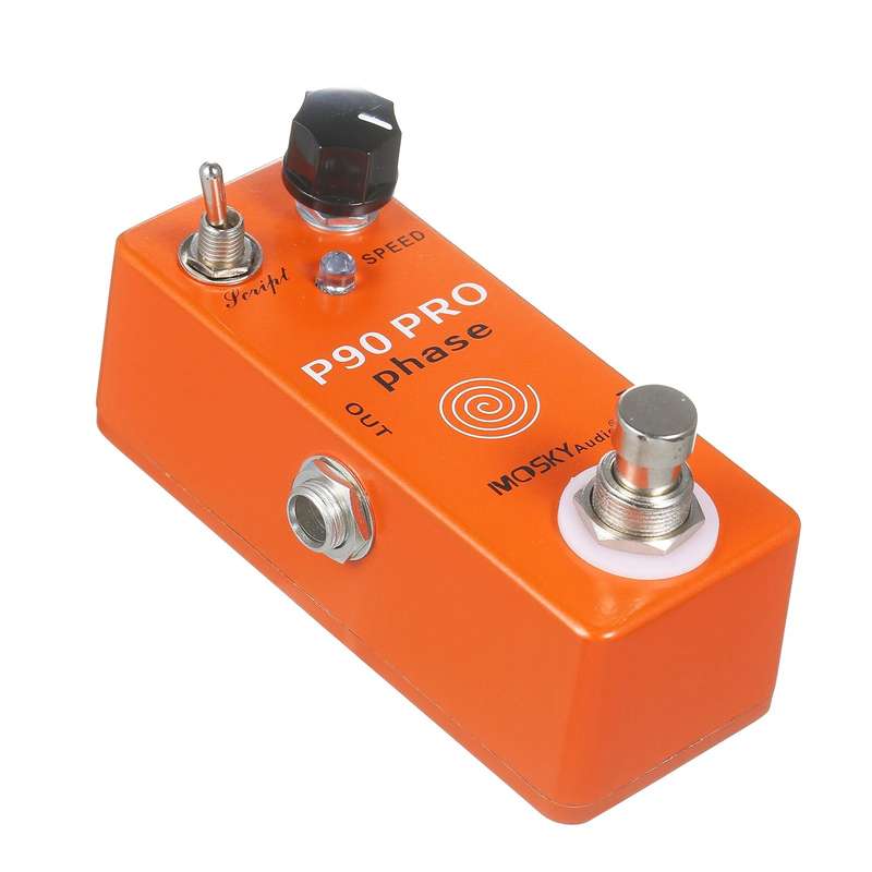 MOSKYaudio P90 PRO PHASE Phaser Pedal Guitar Effects Single Mini Vintage Phaser Pedal Effect