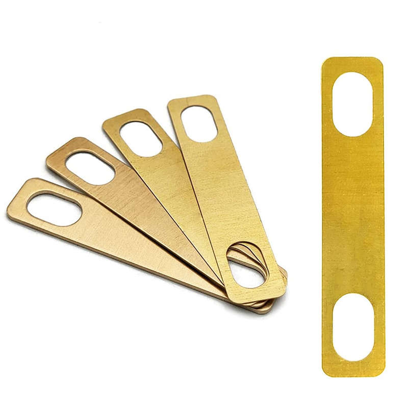 MX0312D 8Pcs Guitar Neck Shims 0.2mm 0.5mm 1mm Thickness Brass Shims Set Connection Neck Plat