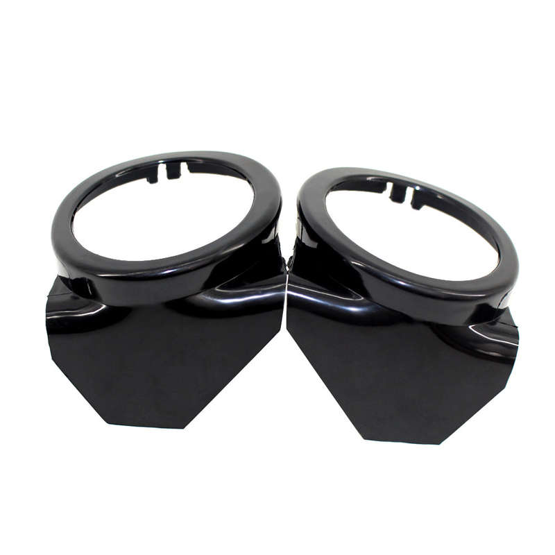 Front Bumper Fog Light Ring Cover Lamp Grille Surround Trim Replacement for BMW 3 E46 M3 Sport 2000-