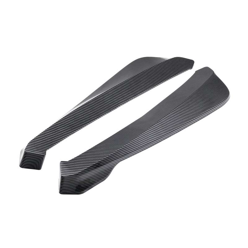 Rear Bumper Lip Splitter Universal Car Side Fender Fins Body Lip Spoiler Chin Skirt Protector, (Carb