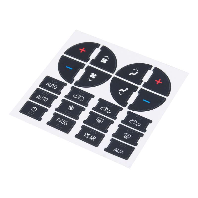 AC Dash Button Sticker Repair Kit AC Panel Decals & Radio Button Repair Decal Set Replacement for Ch