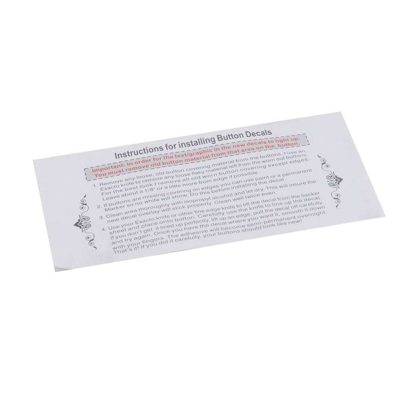 AC Dash Button Sticker Repair Kit AC Panel Decals & Radio Button Repair Decal Set Replacement for Ch