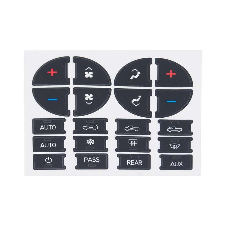 AC Dash Button Sticker Repair Kit AC Panel Decals & Radio Button Repair Decal Set Replacement for Ch