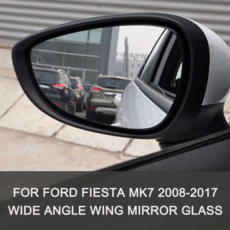 Left Hand Passenger Side Replacement for Ford Fiesta Mk7 2008-2017 Wide Angle Wing Mirror Glass