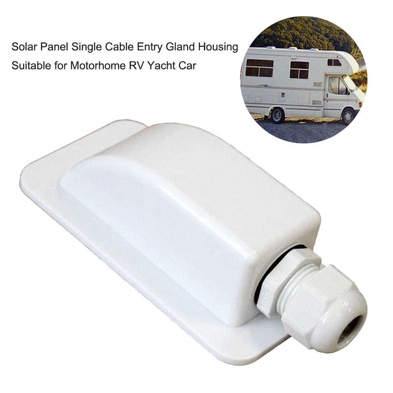 Single Cable Entry Gland Box Solar Panel Roof Wire Entry Gland Box Cable Suitable for Motorhome RV Y