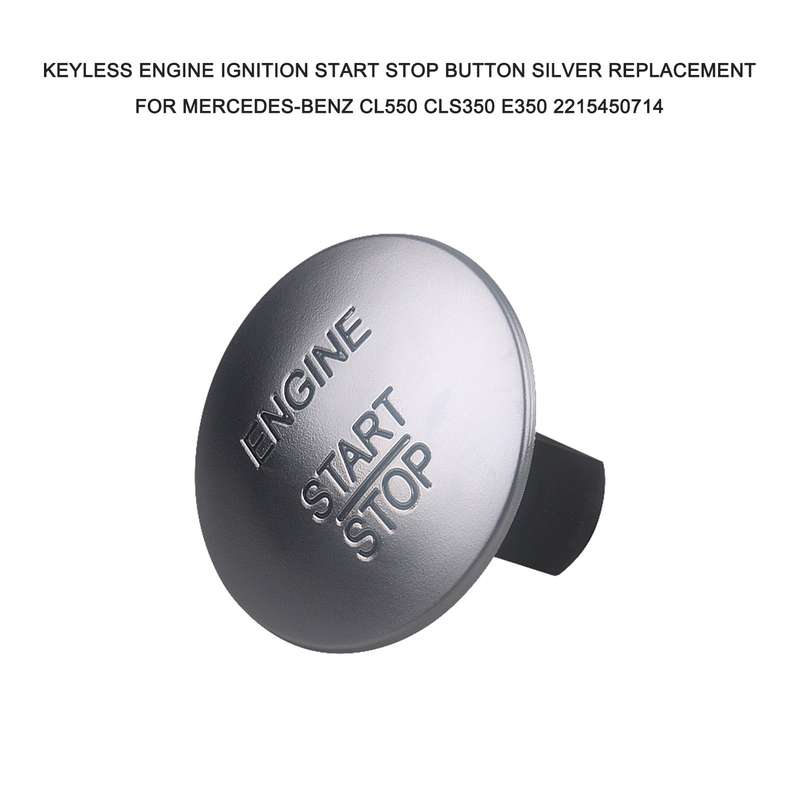 Engine Ignition Start Stop Button Switch One-click Start Keyless Button Replacement for Mercedes-Ben